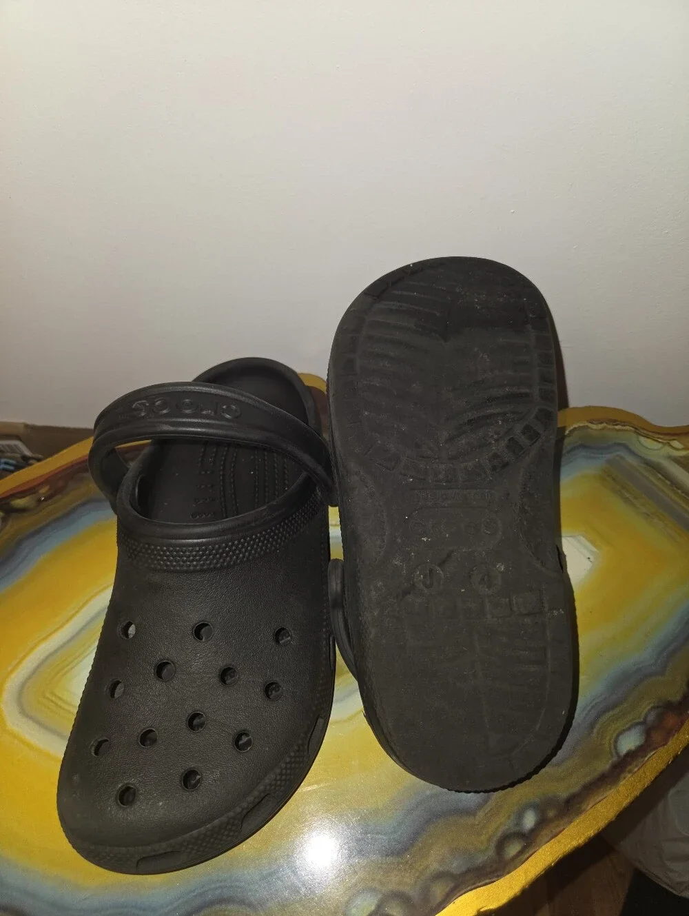 Classic Kids Black Clog Shoes Croc